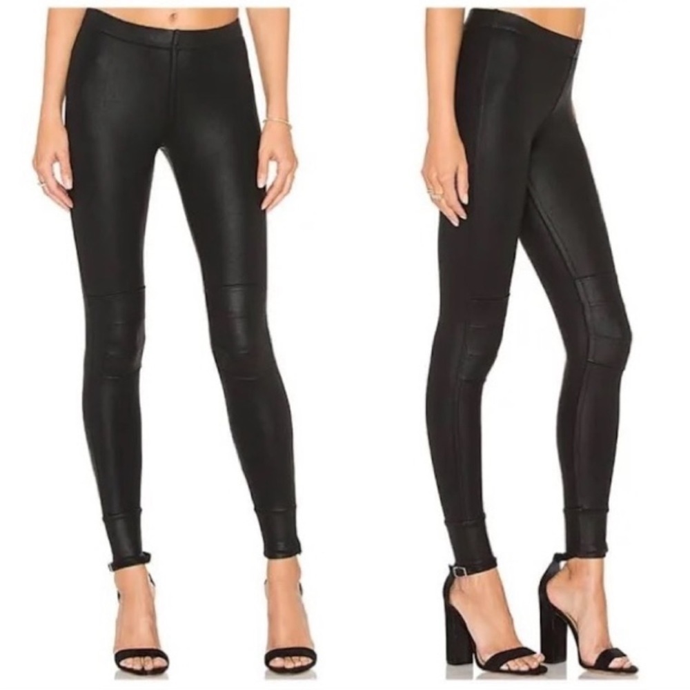 David Lerner Navy Moto Leggings XS
